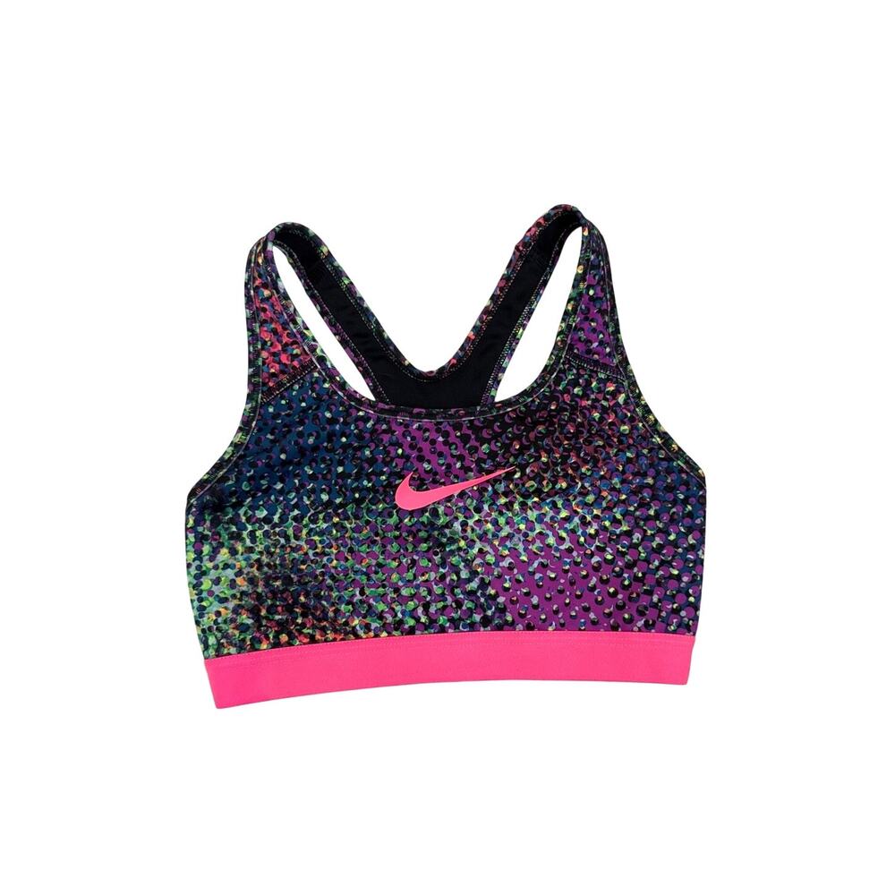 Nike Pro Classic Medium Impact Kaleidoscope Athletic Sports Bra Women's Small